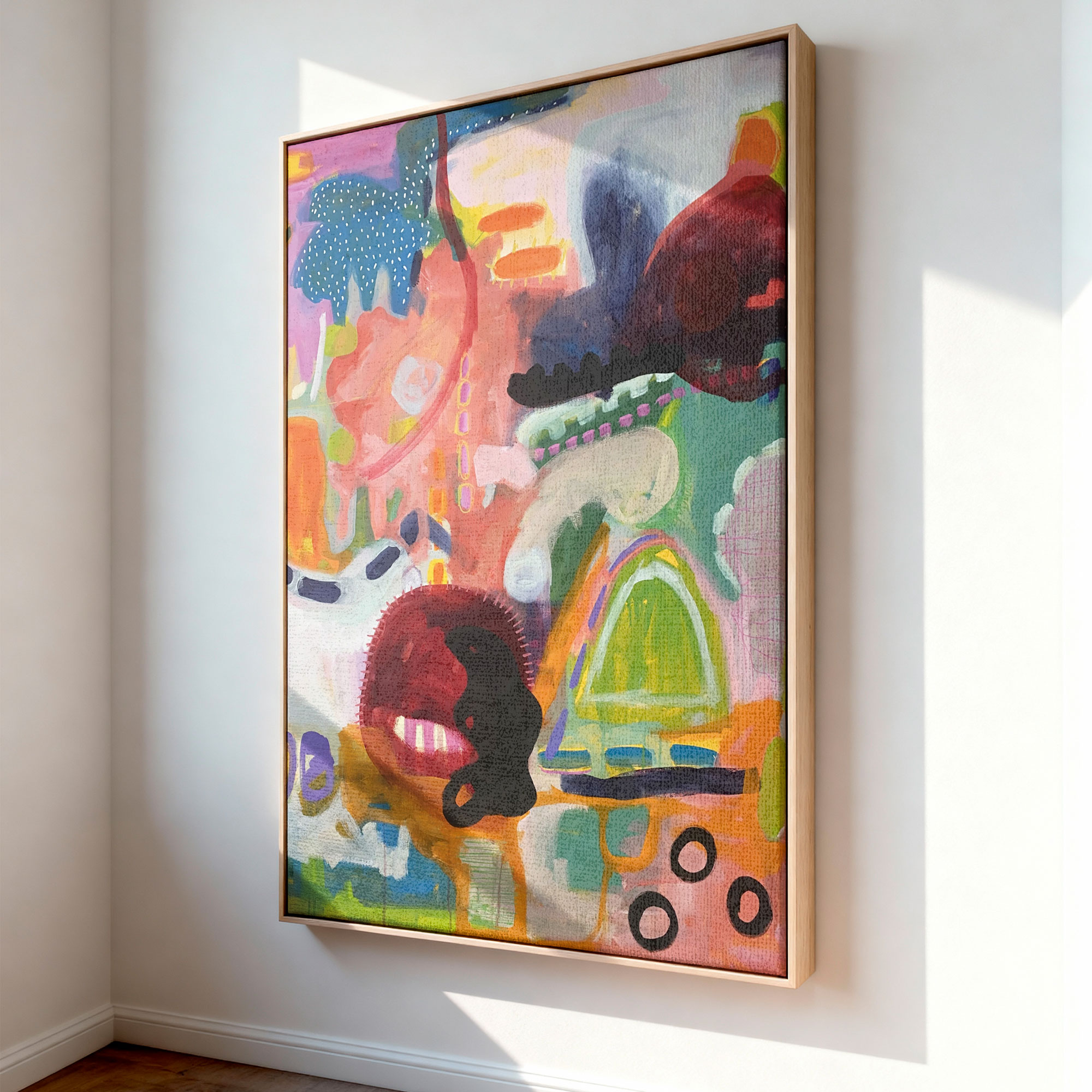 Praia-Manu-de-Assis-oil-on-stretched-canvas-100x120-framed