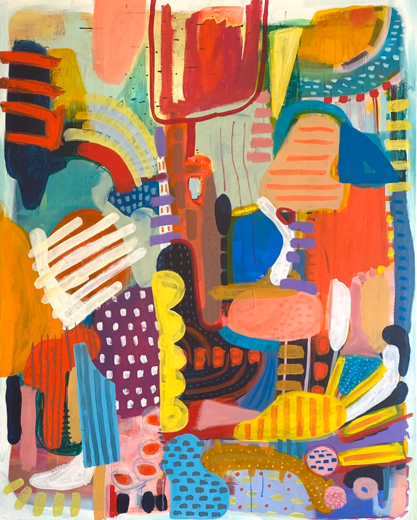 »Veja-so« Mixed media on stretched canvas 100 x 130 cm