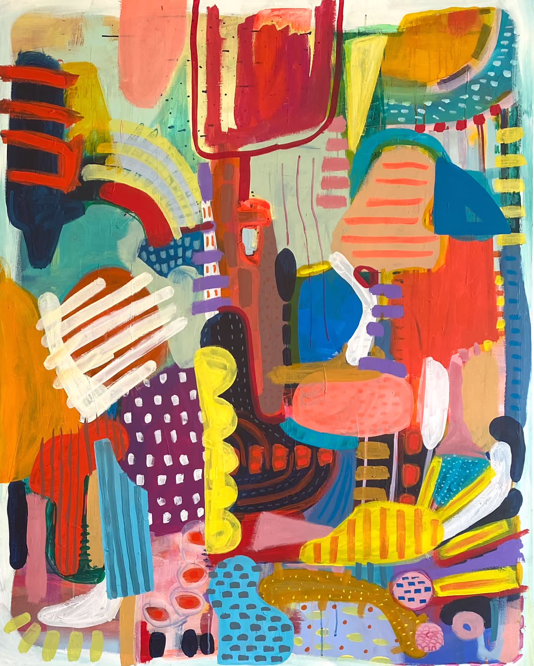»Veja-so« Mixed media on stretched canvas 100 x 130 cm